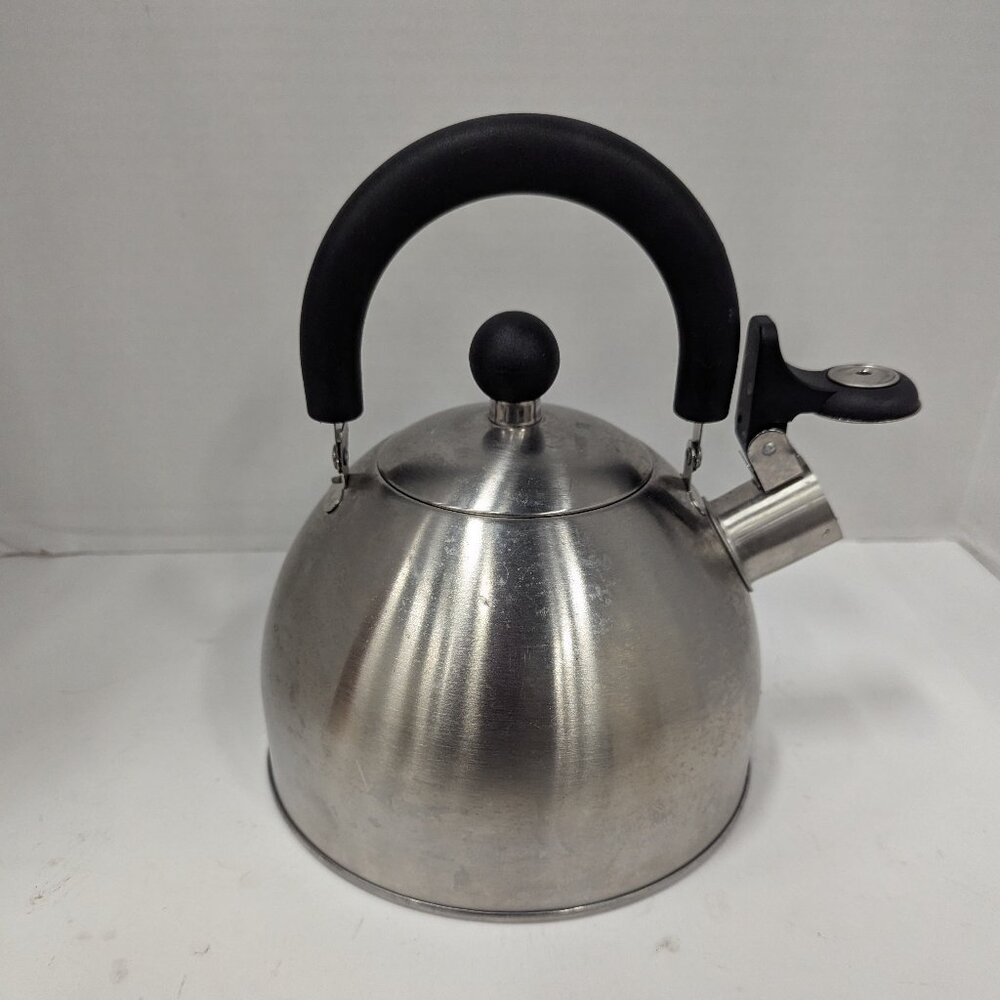 Primula 1.5qt Whistling Tea Kettle – Stainless Steel, Fold Handle